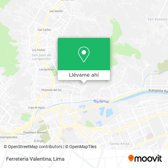 Mapa de Ferreteria Valentina