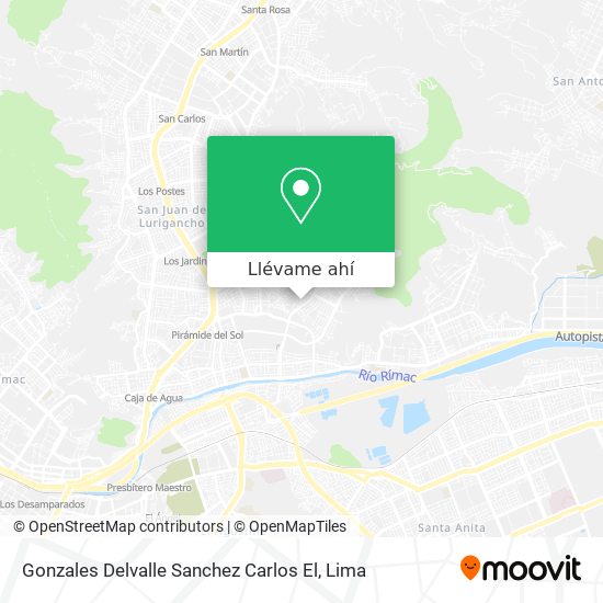 Mapa de Gonzales Delvalle Sanchez Carlos El