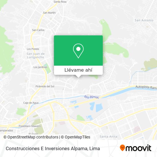 Mapa de Construcciones E Inversiones Alpama