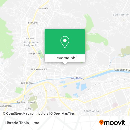 Mapa de Libreria Tapia