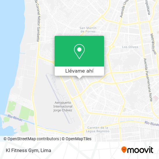 Mapa de Kl Fitness Gym
