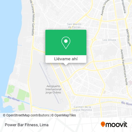 Mapa de Power Bar Fitness