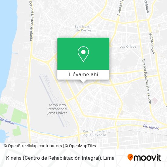 Mapa de Kinefis (Centro de Rehabilitación Integral)