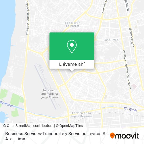 Mapa de Business Services-Transporte y Servicios Levitas S. A. c.