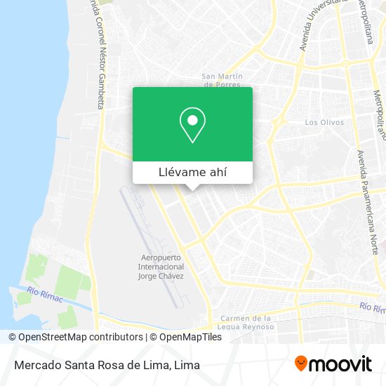 Mapa de Mercado Santa Rosa de Lima