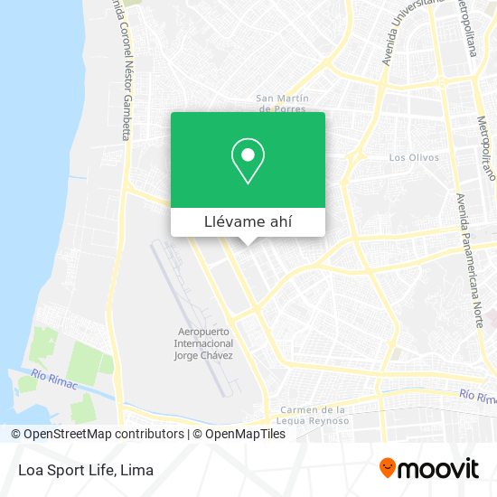 Mapa de Loa Sport Life