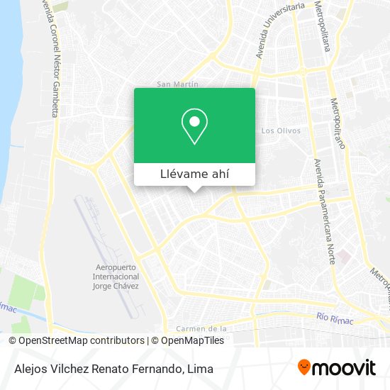 Mapa de Alejos Vilchez Renato Fernando