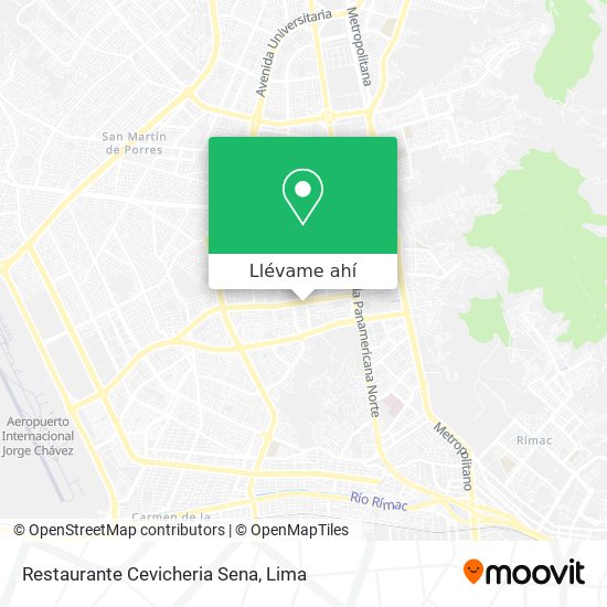 Mapa de Restaurante Cevicheria Sena