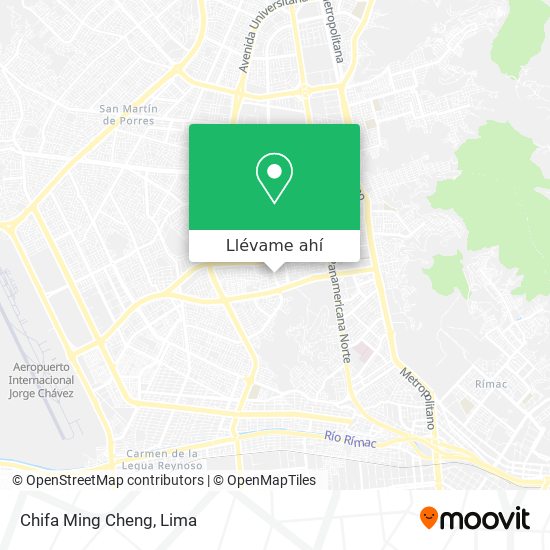 Mapa de Chifa Ming Cheng