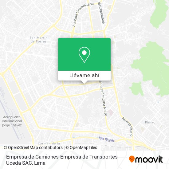 Mapa de Empresa de Camiones-Empresa de Transportes Uceda SAC