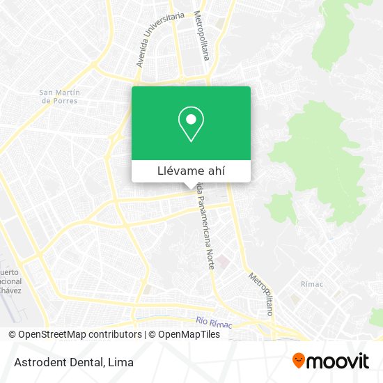 Mapa de Astrodent Dental