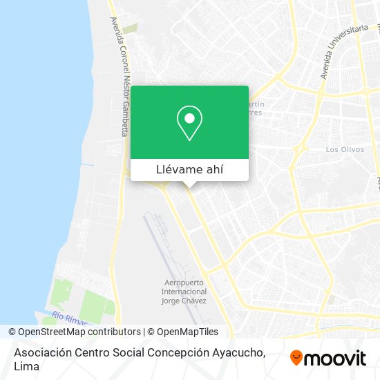 Mapa de Asociación Centro Social Concepción Ayacucho