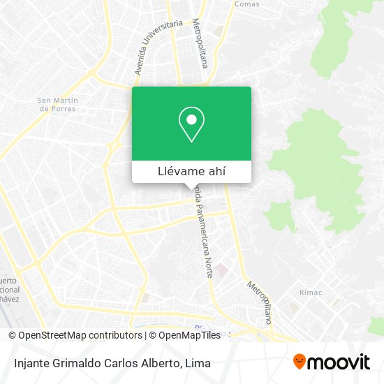 Mapa de Injante Grimaldo Carlos Alberto