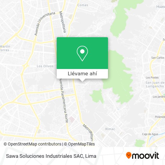 Mapa de Sawa Soluciones Industriales SAC