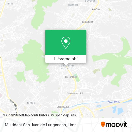 Mapa de Multident San Juan de Lurigancho