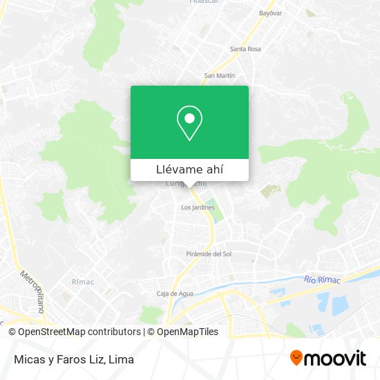 Mapa de Micas y Faros Liz
