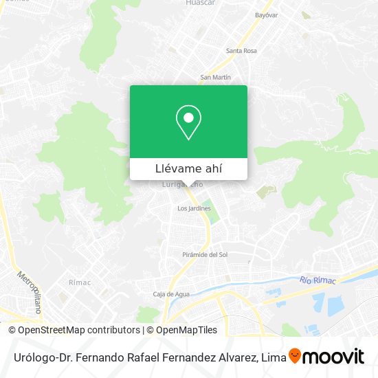 Mapa de Urólogo-Dr. Fernando Rafael Fernandez Alvarez