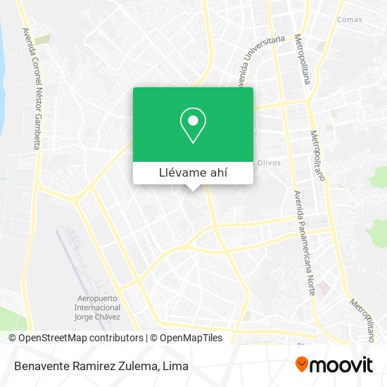 Mapa de Benavente Ramirez Zulema