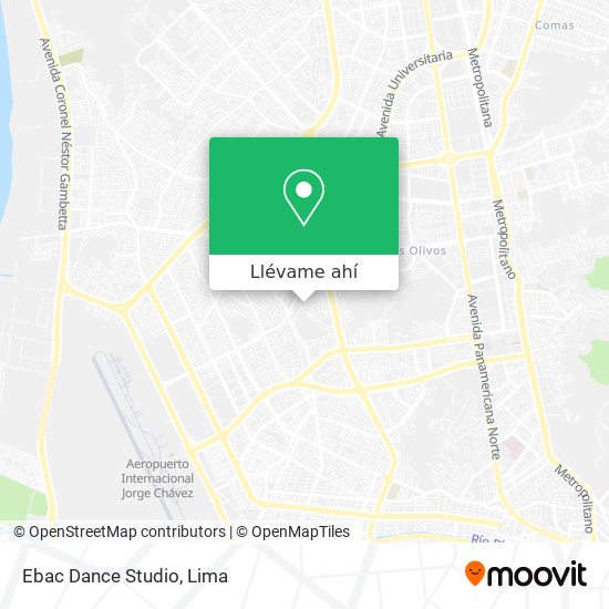 Mapa de Ebac Dance Studio