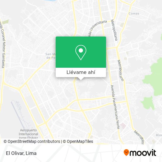 Mapa de El Olivar