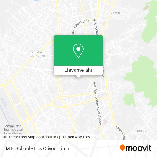 Mapa de M.F. School - Los Olivos