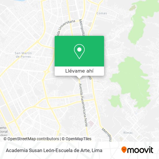 Mapa de Academia Susan León-Escuela de Arte
