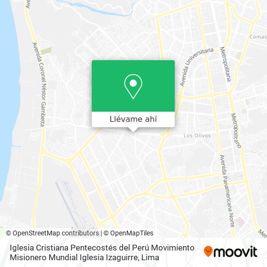 Mapa de Iglesia Cristiana Pentecostés del Perú Movimiento Misionero Mundial Iglesia Izaguirre