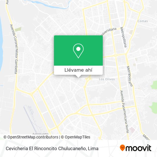 Mapa de Cevicheria El Rinconcito Chulucaneño