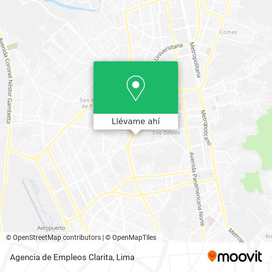 Mapa de Agencia de Empleos Clarita