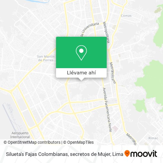 Mapa de Silueta's Fajas Colombianas, secretos de Mujer