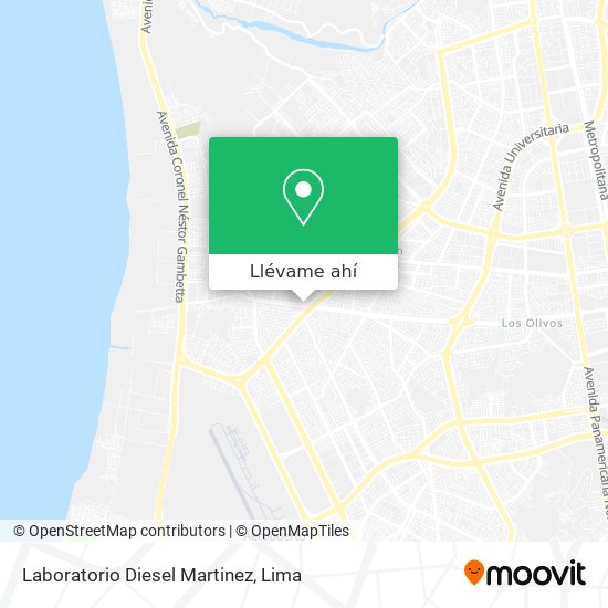 Mapa de Laboratorio Diesel Martinez