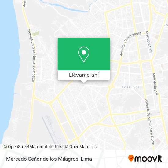 Mapa de Mercado Señor de los Milagros