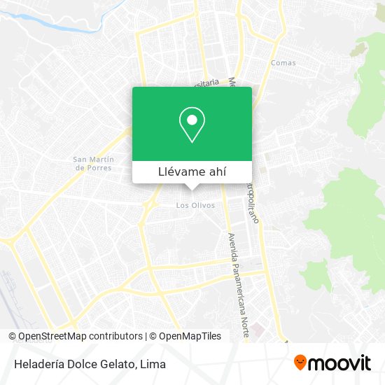 Mapa de Heladería Dolce Gelato