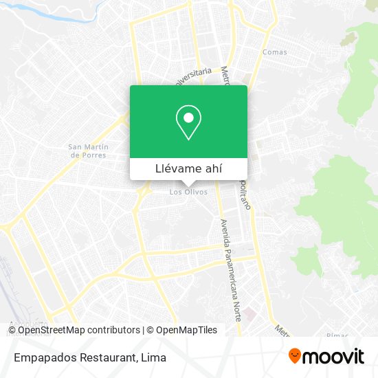 Mapa de Empapados Restaurant
