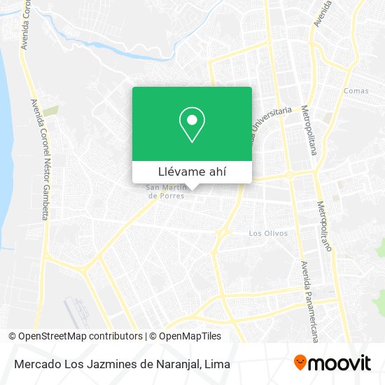 Mapa de Mercado Los Jazmines de Naranjal