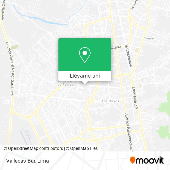 Mapa de Vallecas-Bar