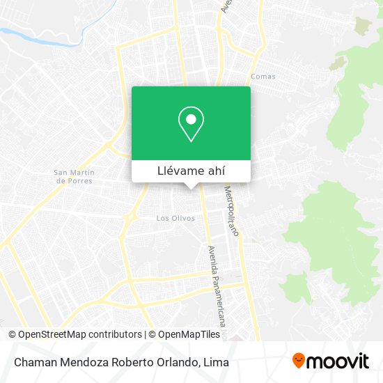 Mapa de Chaman Mendoza Roberto Orlando