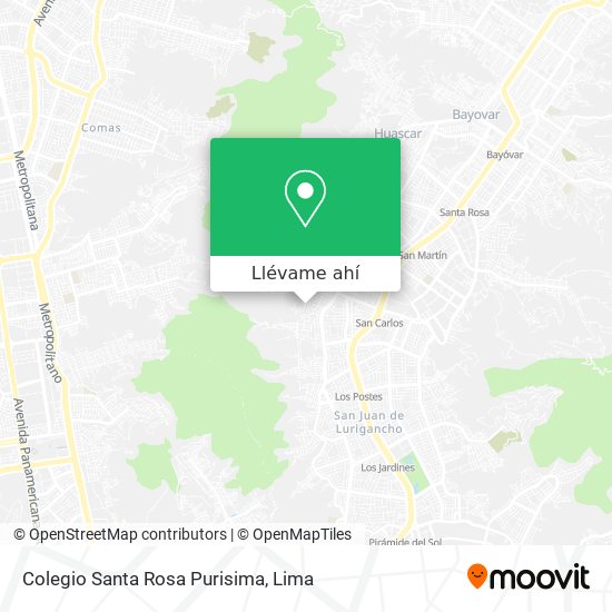Mapa de Colegio Santa Rosa Purisima
