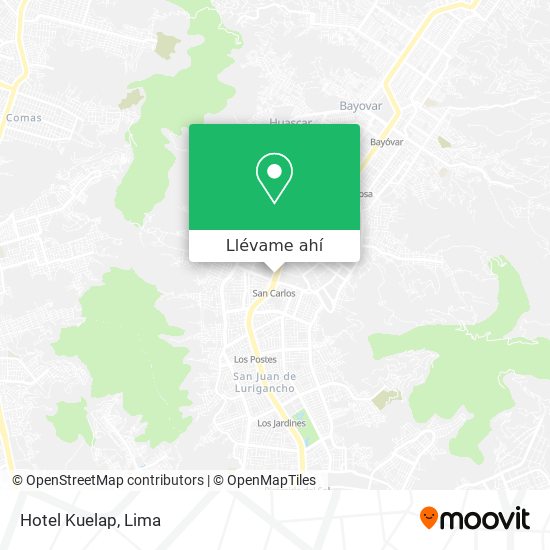 Mapa de Hotel Kuelap