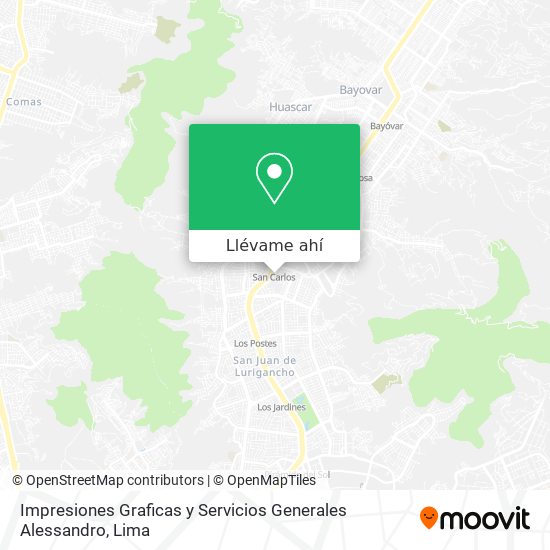 Mapa de Impresiones Graficas y Servicios Generales Alessandro