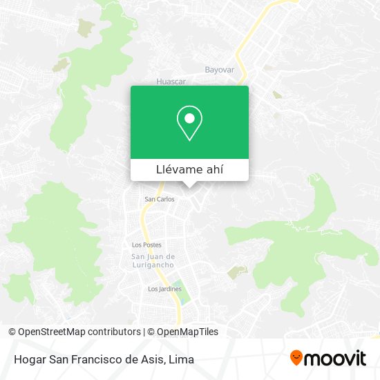 Mapa de Hogar San Francisco de Asis
