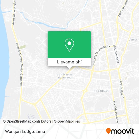 Mapa de Wanqari Lodge