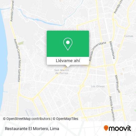 Mapa de Restaurante El Mortero