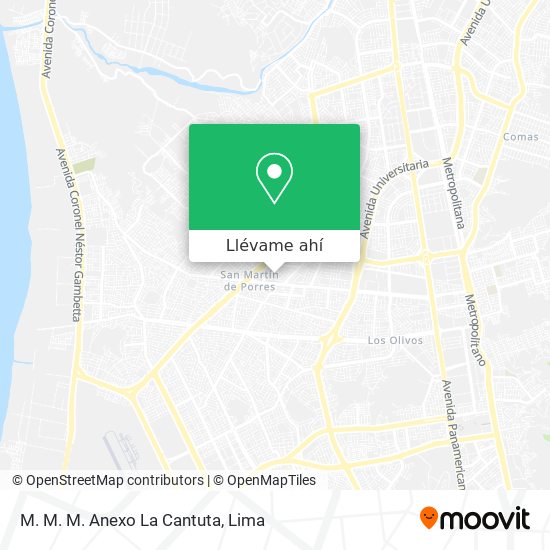 Mapa de M. M. M. Anexo La Cantuta