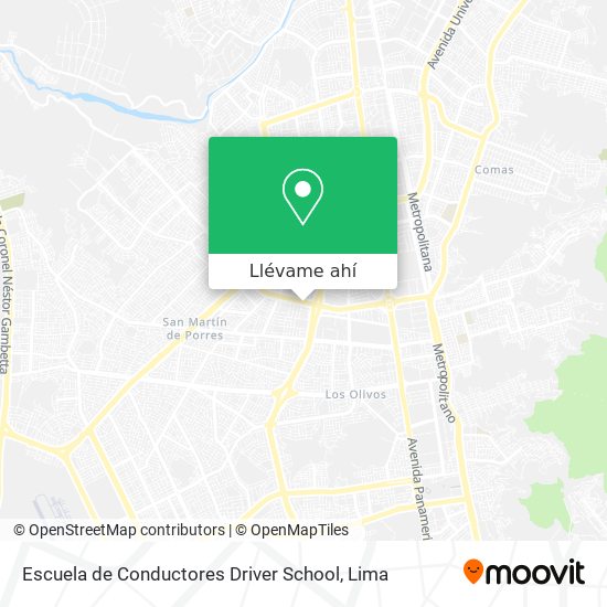 Mapa de Escuela de Conductores Driver School