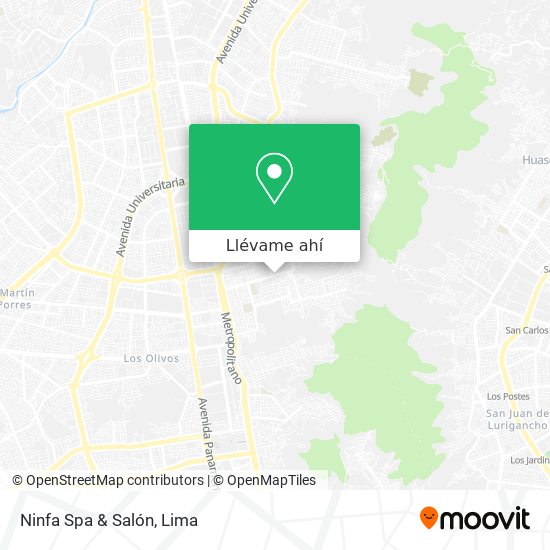 Mapa de Ninfa Spa & Salón