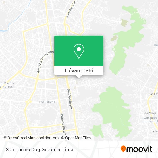 Mapa de Spa Canino Dog Groomer