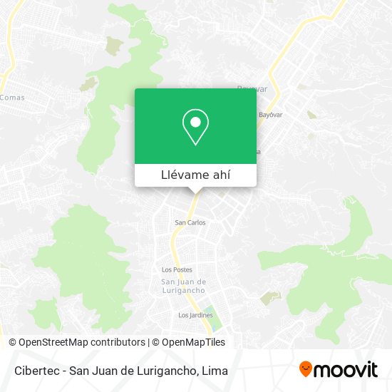 Mapa de Cibertec - San Juan de Lurigancho