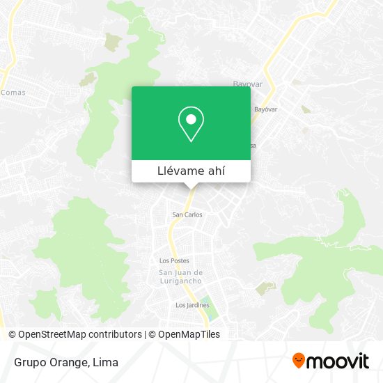 Mapa de Grupo Orange