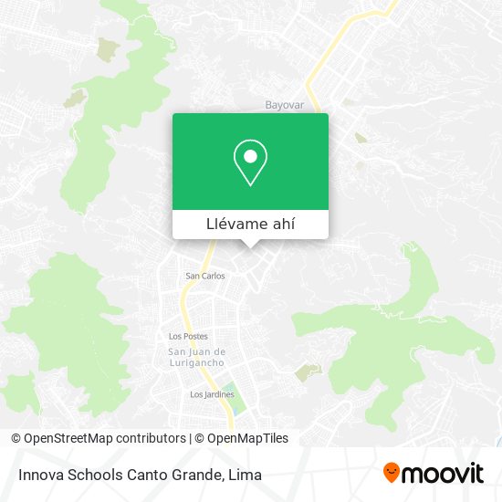 Mapa de Innova Schools Canto Grande